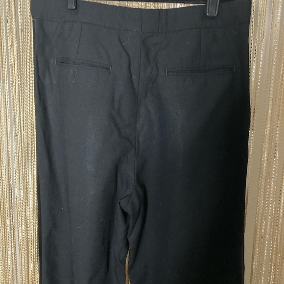 Vintage 100% wool with satin lampass stripe & silver double buckle dress slacks - Picture 6 of 7